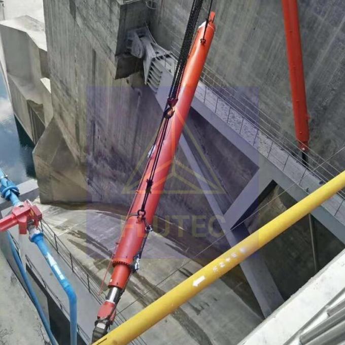 100% اختبار الضغط محطة توليد الطاقة الكهرومائية سلندر بوابة السد للضغط الهيدروليكي 4