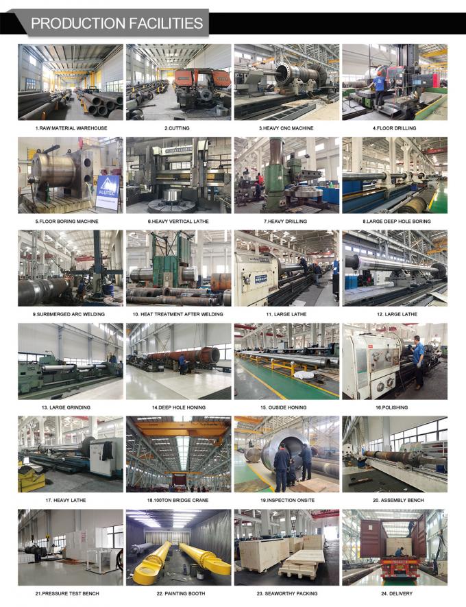 450*70*210 أجهزة الهيدروليك البستونية الأسطوانة الملحقات مع الملاكمة الثابتة 2