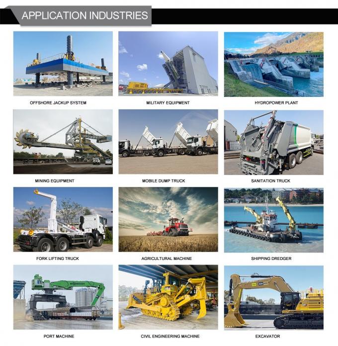 450*70*210 أجهزة الهيدروليك البستونية الأسطوانة الملحقات مع الملاكمة الثابتة 4