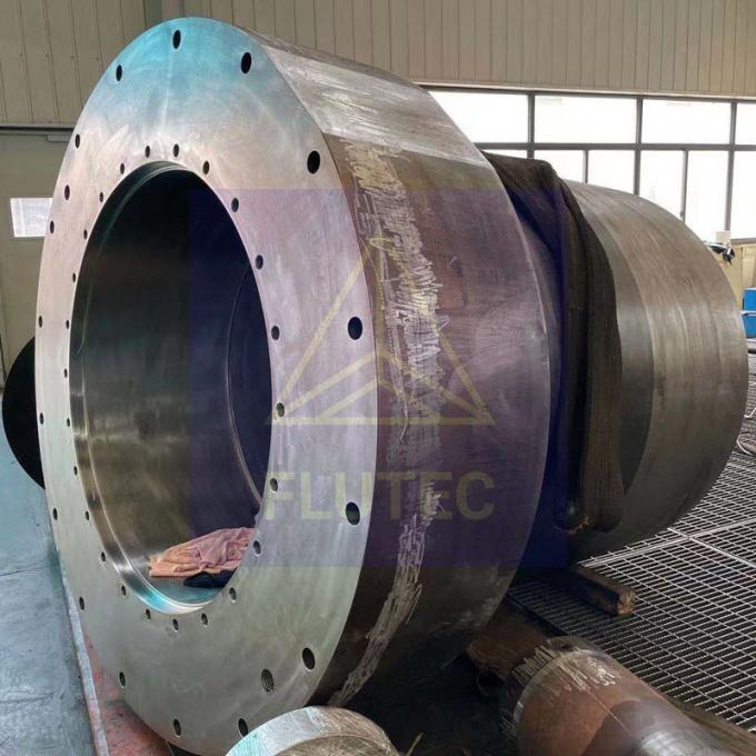 طلاء مخصص 3500 طن أسطوانة حفرة كبيرة لجهاز الصحافة الهيدروليكية 2