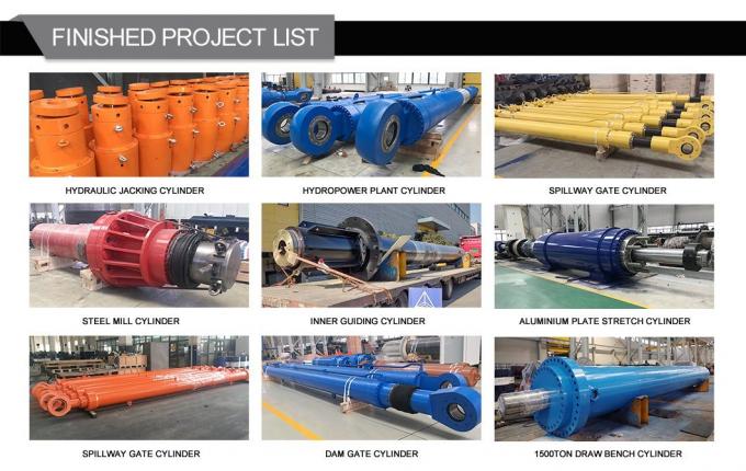 اختبار الضغط بنسبة 100٪ أنبوب أسطوانة الضغط الهيدروليكي 600 طن 7